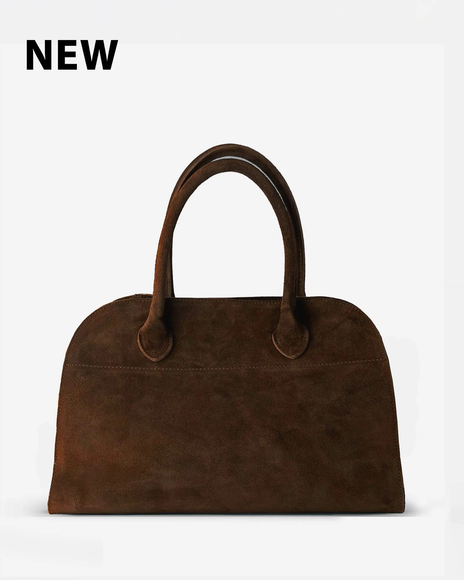 SOFT MADAME 32 MEDIUM Moka suede leather sold by MADBAG