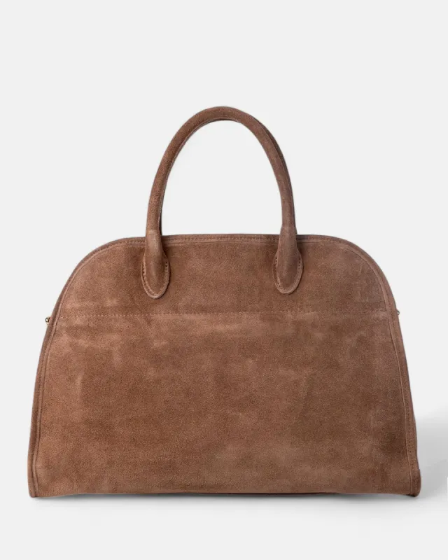 MADAME 43 EXTRA MAXI Dove Grey Suede Leather sold by MADBAG