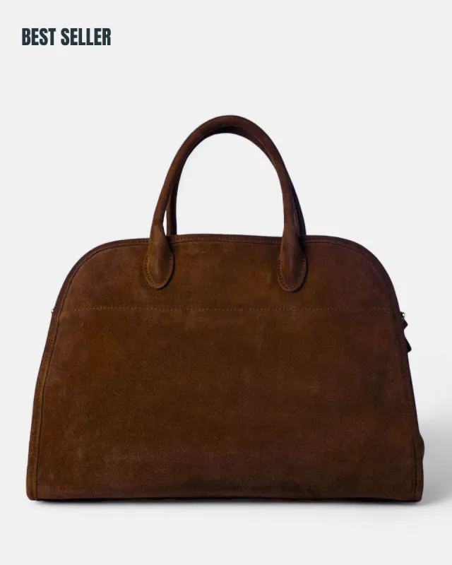 MADAME 43 EXTRA MAXI Moka Suede Leather sold by MADBAG