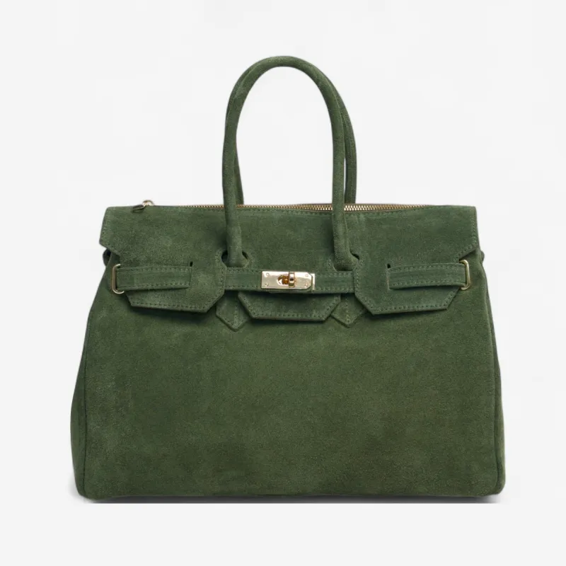 BIRKIMAD SUEDE Khaki sold by MADBAG