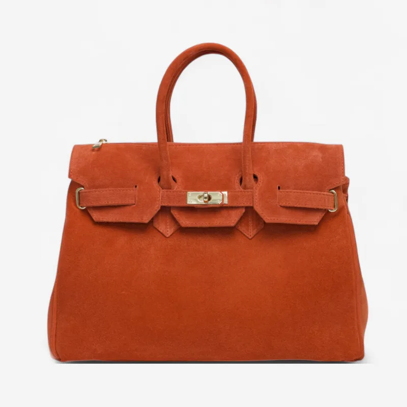 BIRKIMAD SUEDE Orange sold by MADBAG