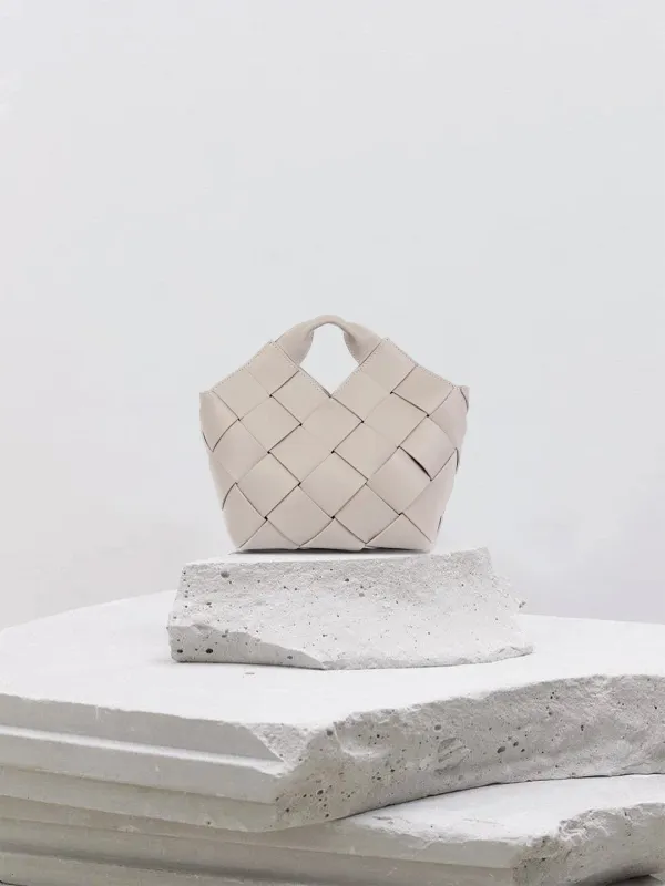 MINA in Leather Nappa Cream sold by MADBAG