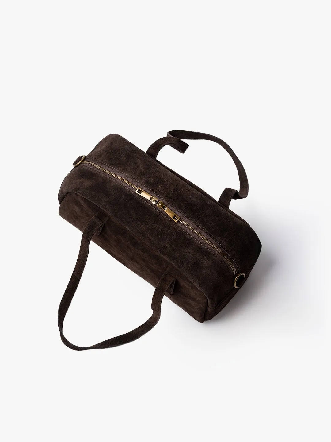 BAGUETTE BELLUCCI SHOULDER in Suede Chocolate sold by MADBAG product image thumbnail 3