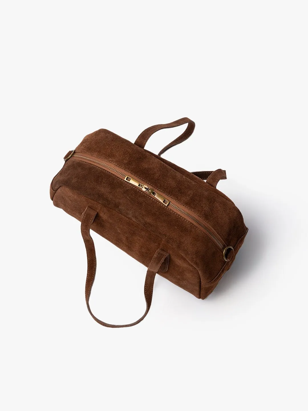 BAGUETTE BELLUCCI SHOULDER in Suede Brown sold by MADBAG product image thumbnail 3