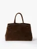 TOTE DIVA in suede Chocolate sold by MADBAG