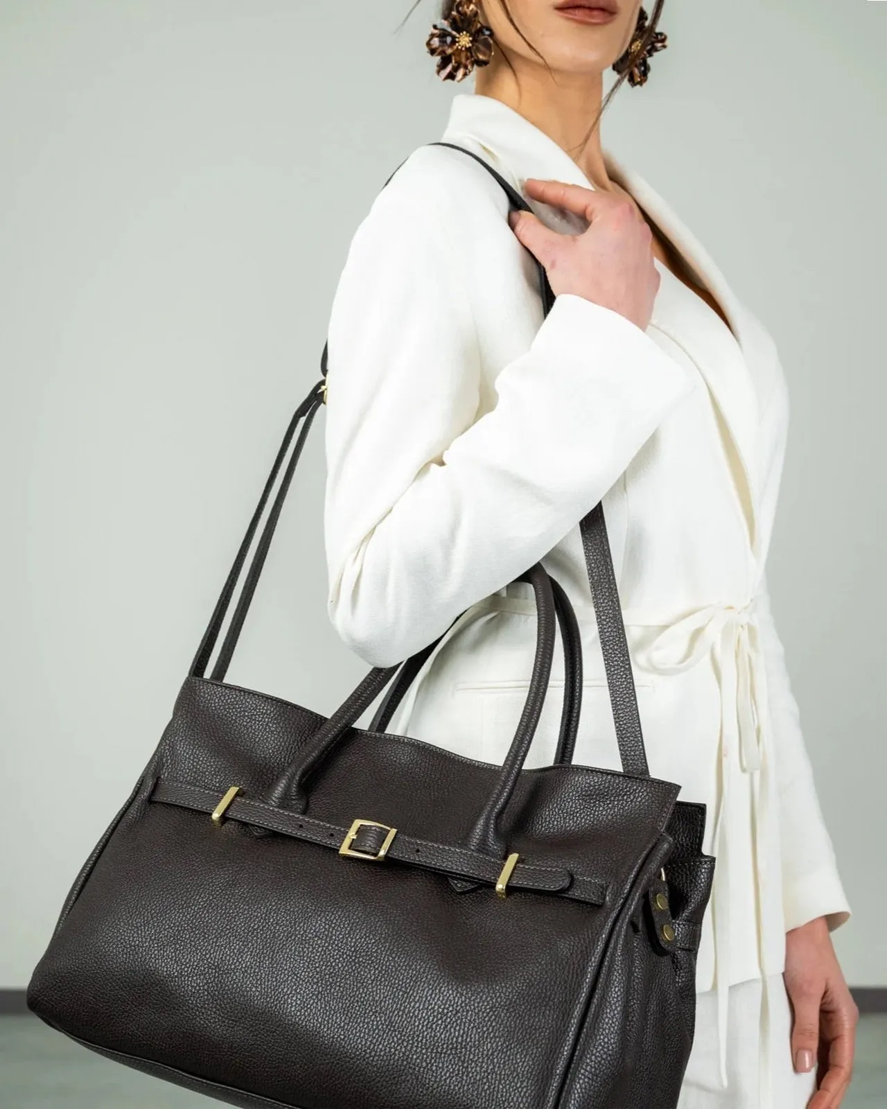 BELLUCCI LEATHER DARK MOCHA sold by MADBAG product image thumbnail 4