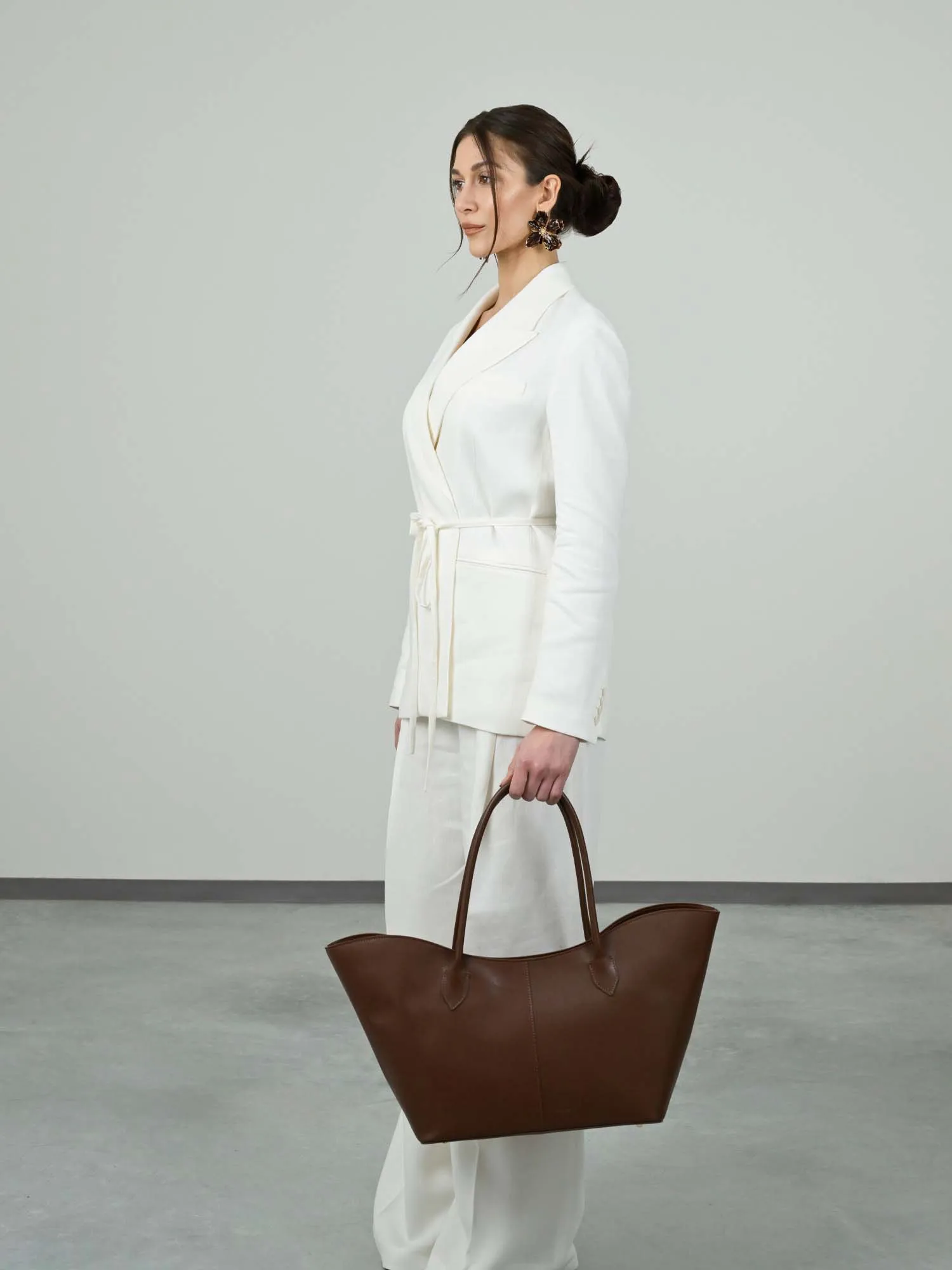 LOREN in Leather Saffiano Cognac sold by MADBAG product image thumbnail 4