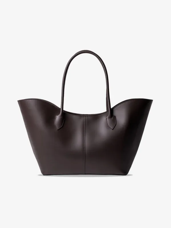 LOREN in Leather Calfskin Depp Brown sold by MADBAG