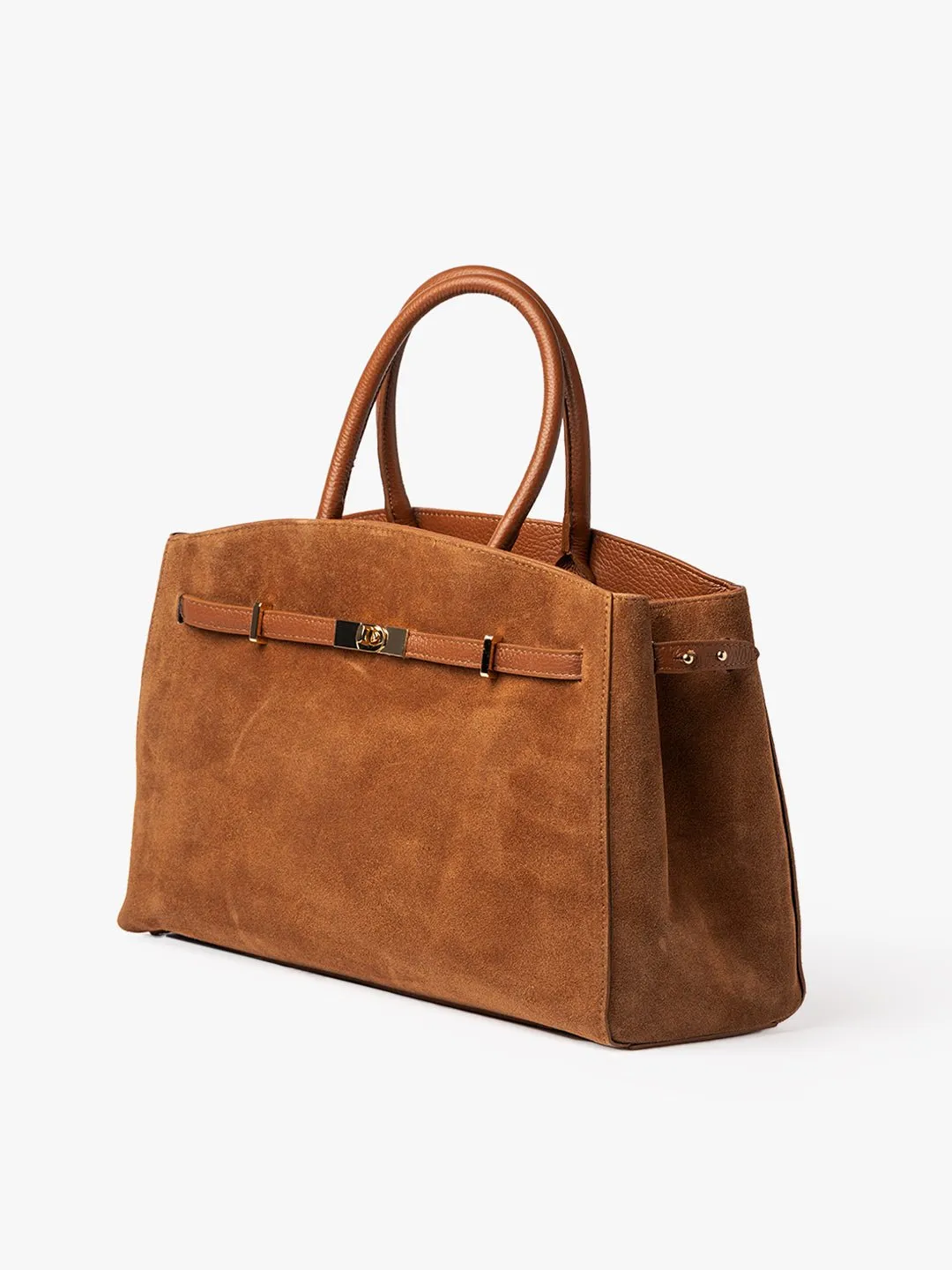 TOTE DIVA in Suede Camel sold by MADBAG product image thumbnail 2