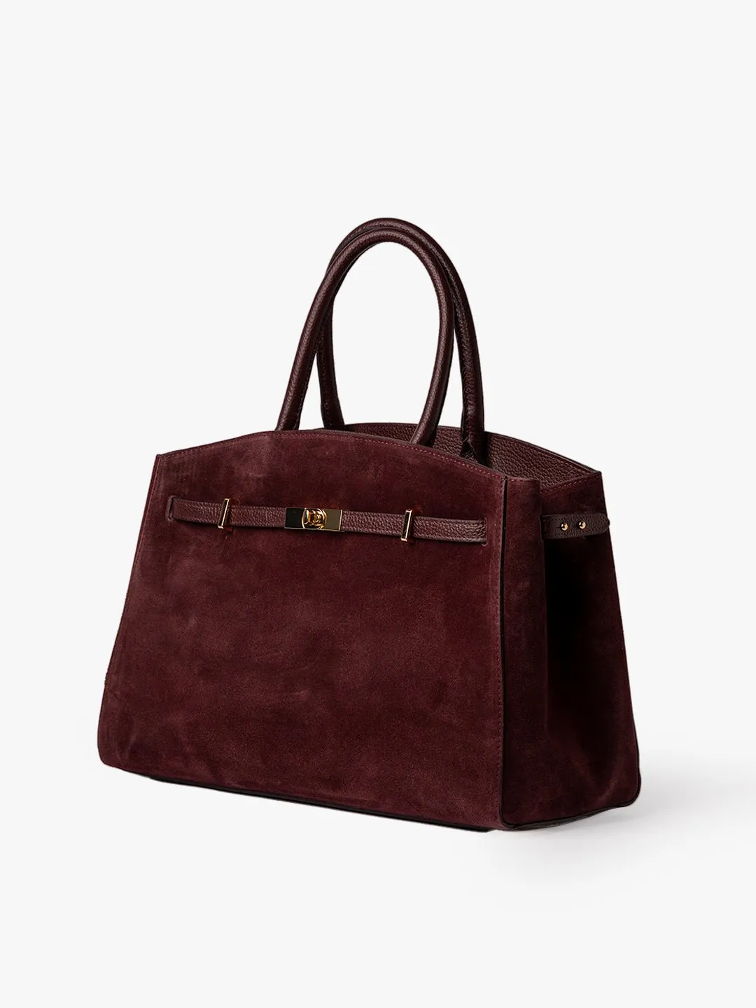 TOTE DIVA in Suede Bordeaux sold by MADBAG product image thumbnail 2