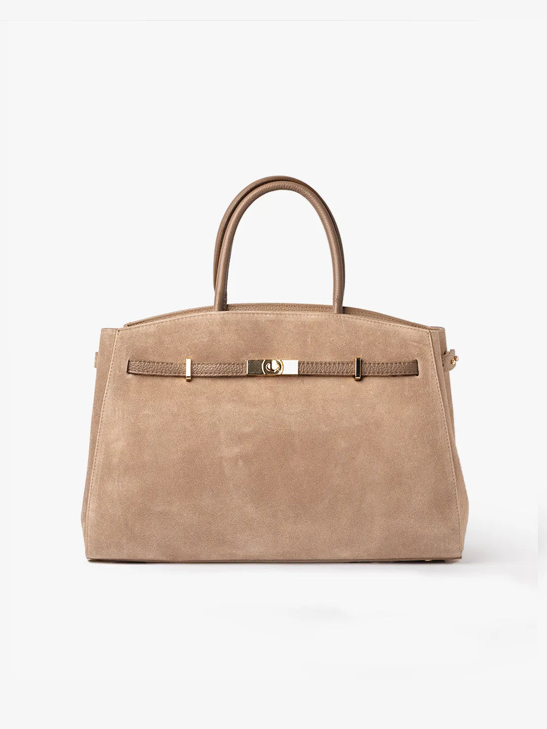 TOTE DIVA in Suede Sand sold by MADBAG