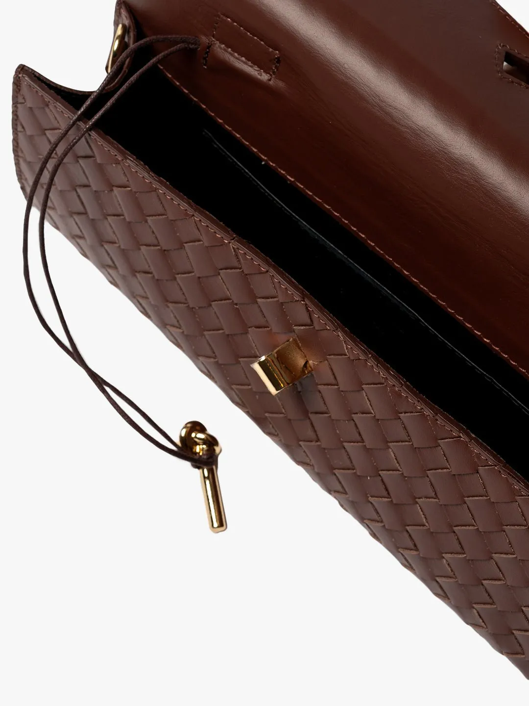 CLUTCH in Leather Brown sold by MADBAG product image thumbnail 4