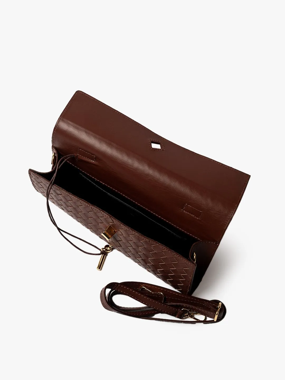 CLUTCH in Leather Brown sold by MADBAG product image thumbnail 3