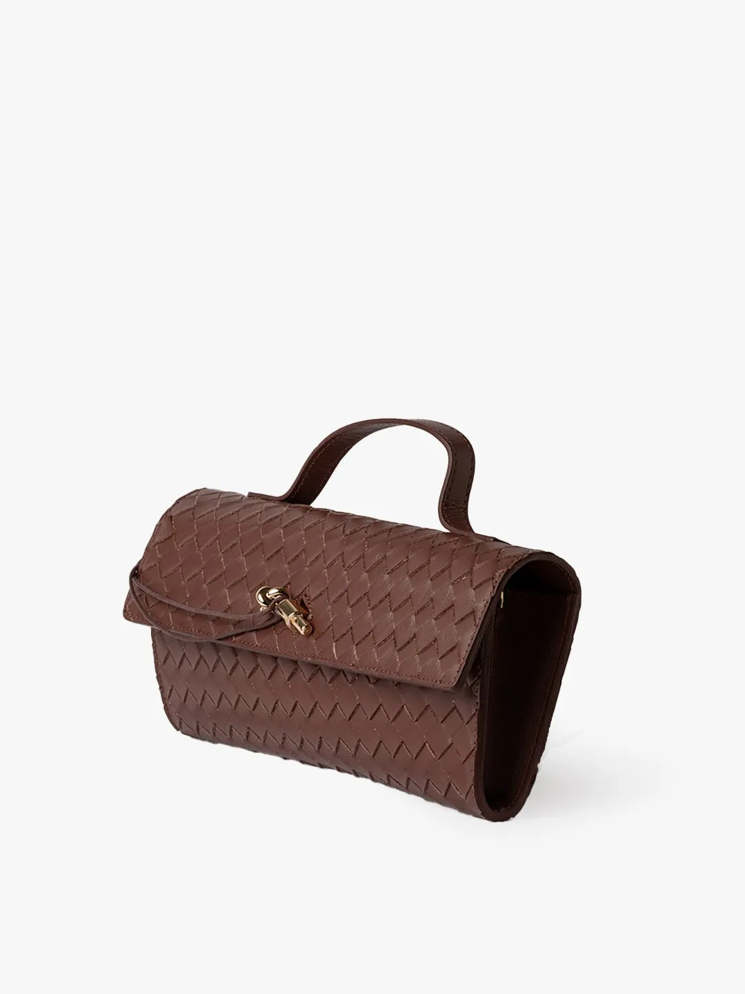 CLUTCH in Leather Brown sold by MADBAG product image thumbnail 2