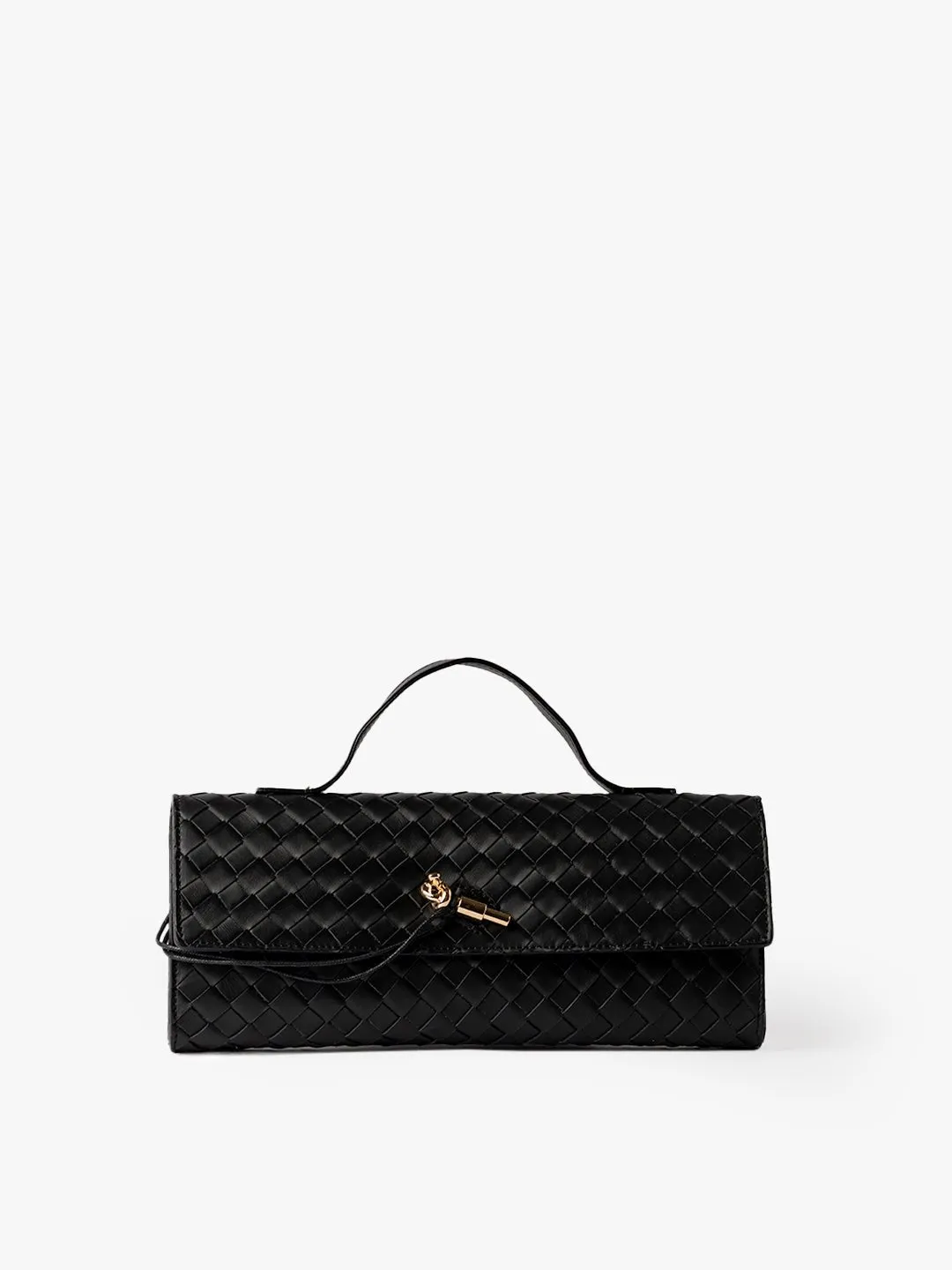 CLUTCH in Leather Black sold by MADBAG