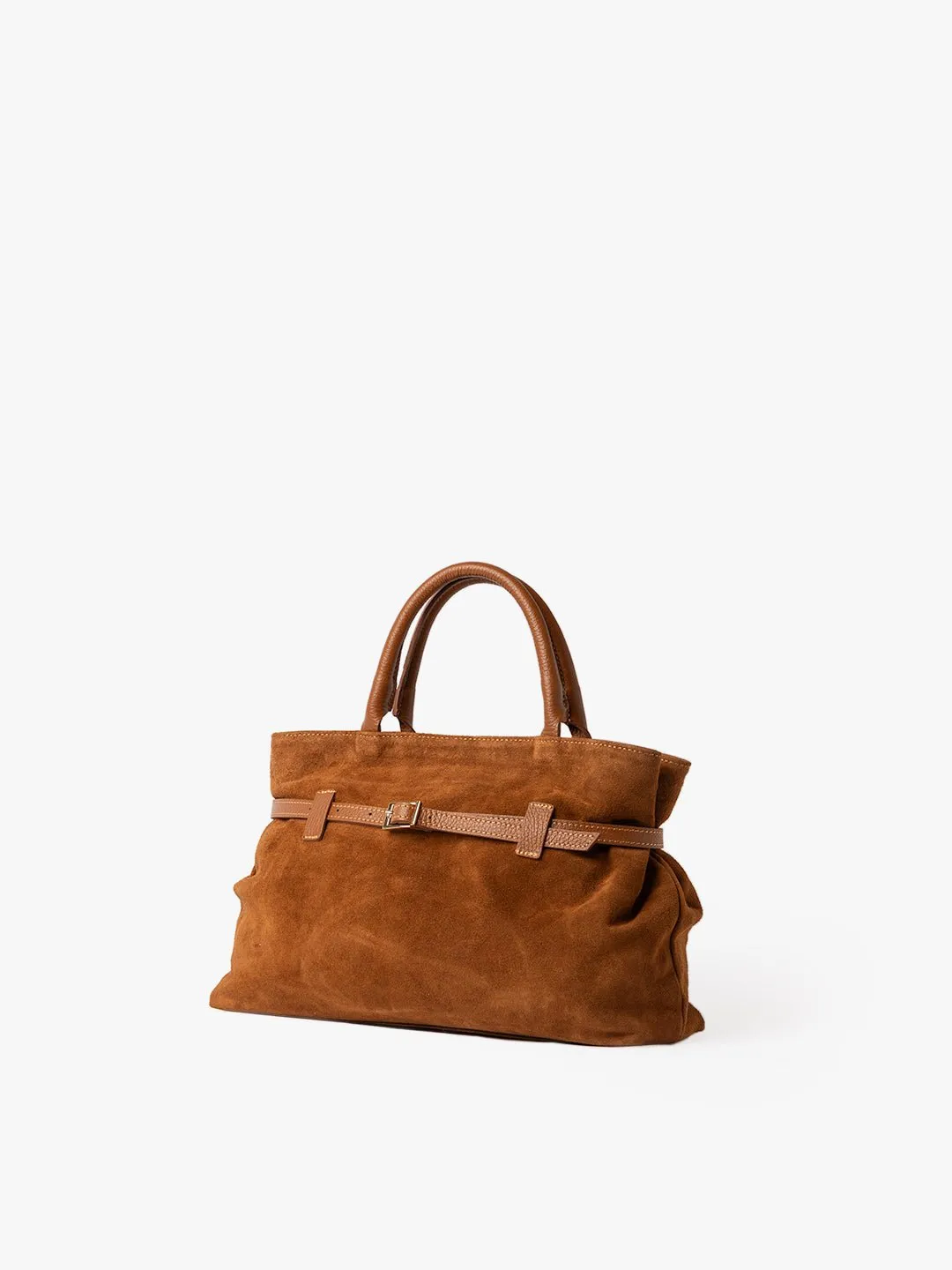 MEDIUM BELLUCCI in Suede Camel sold by MADBAG product image thumbnail 2