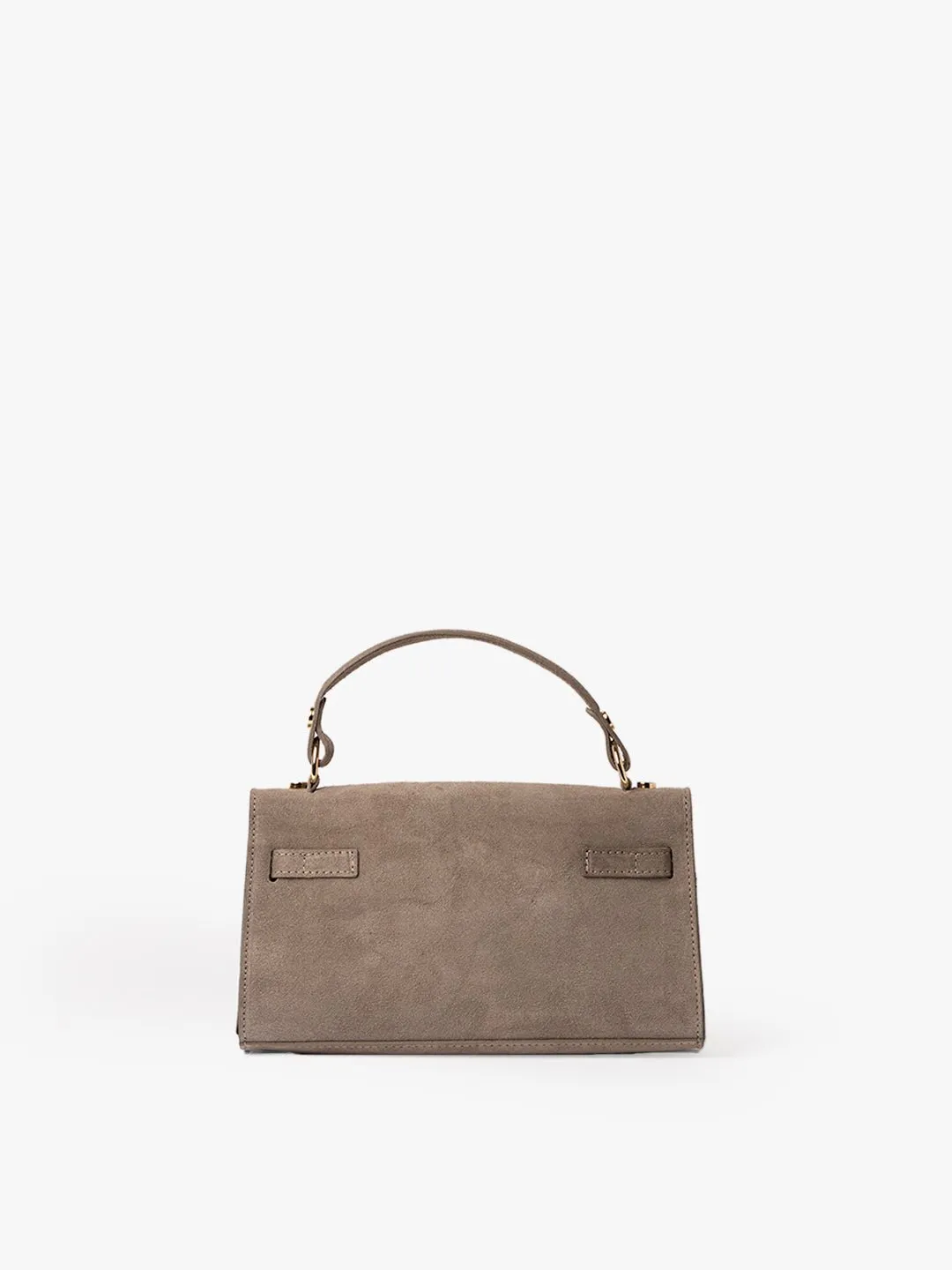 CLUTCH CITY in Suede Toupe sold by MADBAG product image thumbnail 3