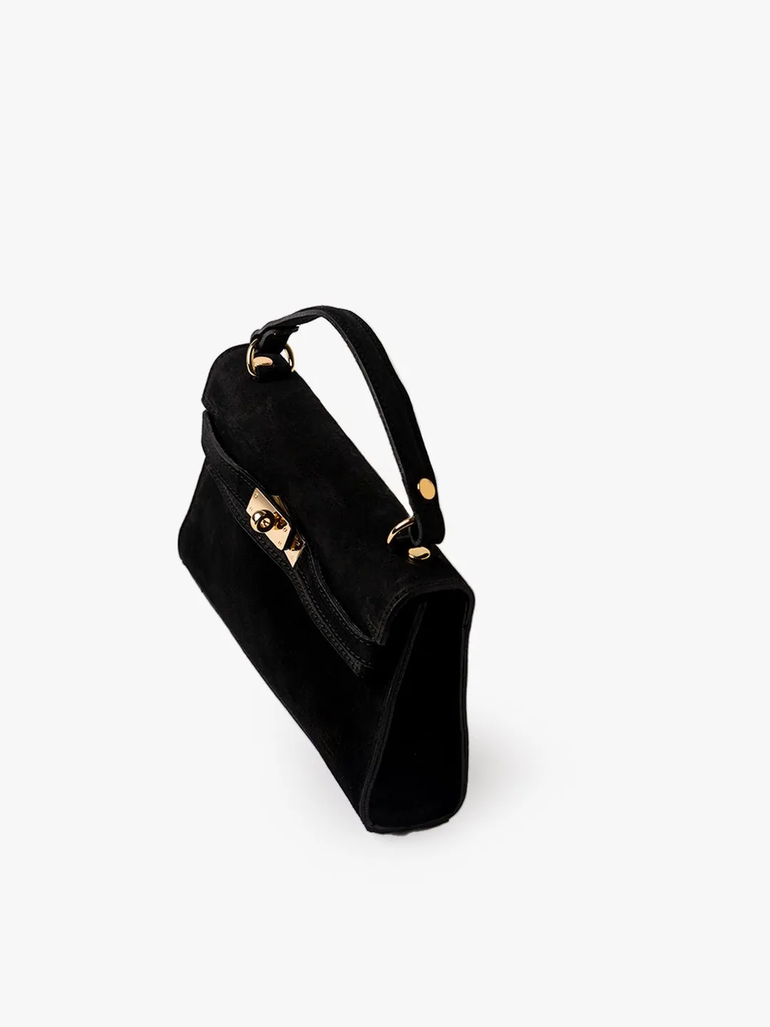 CLUTCH CITY in Suede Black sold by MADBAG product image thumbnail 3