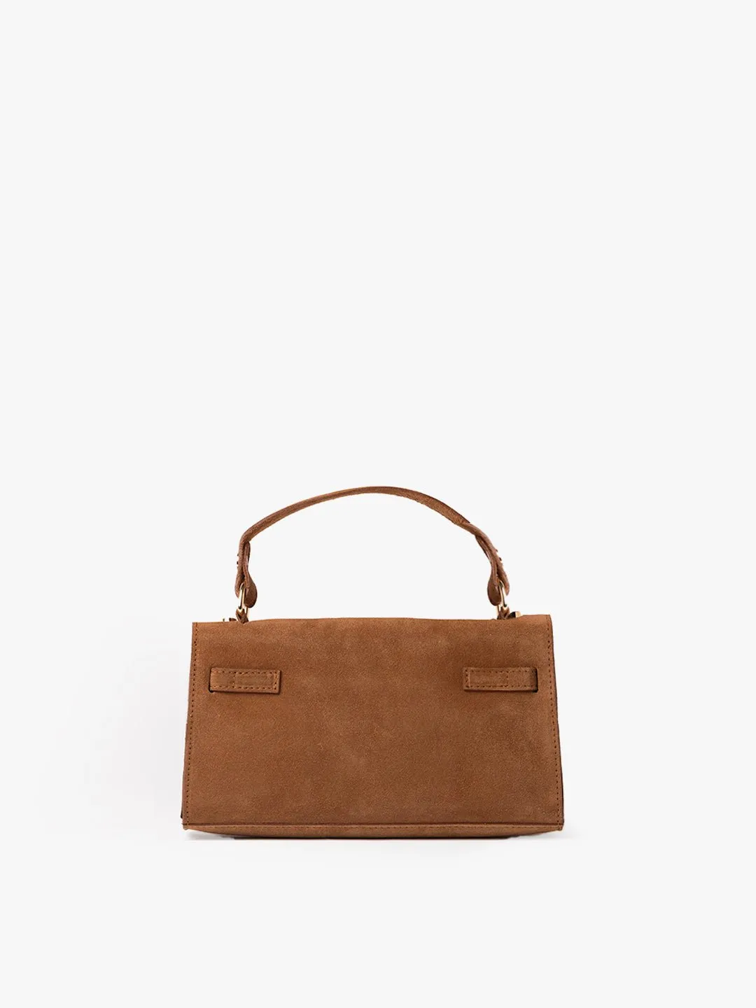 CLUTCH CITY in Suede Camel sold by MADBAG product image thumbnail 3