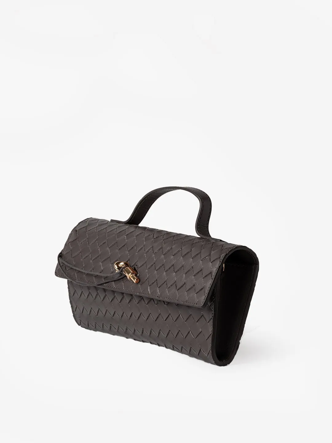 CLUTCH in Leather Chocolate sold by MADBAG product image thumbnail 2