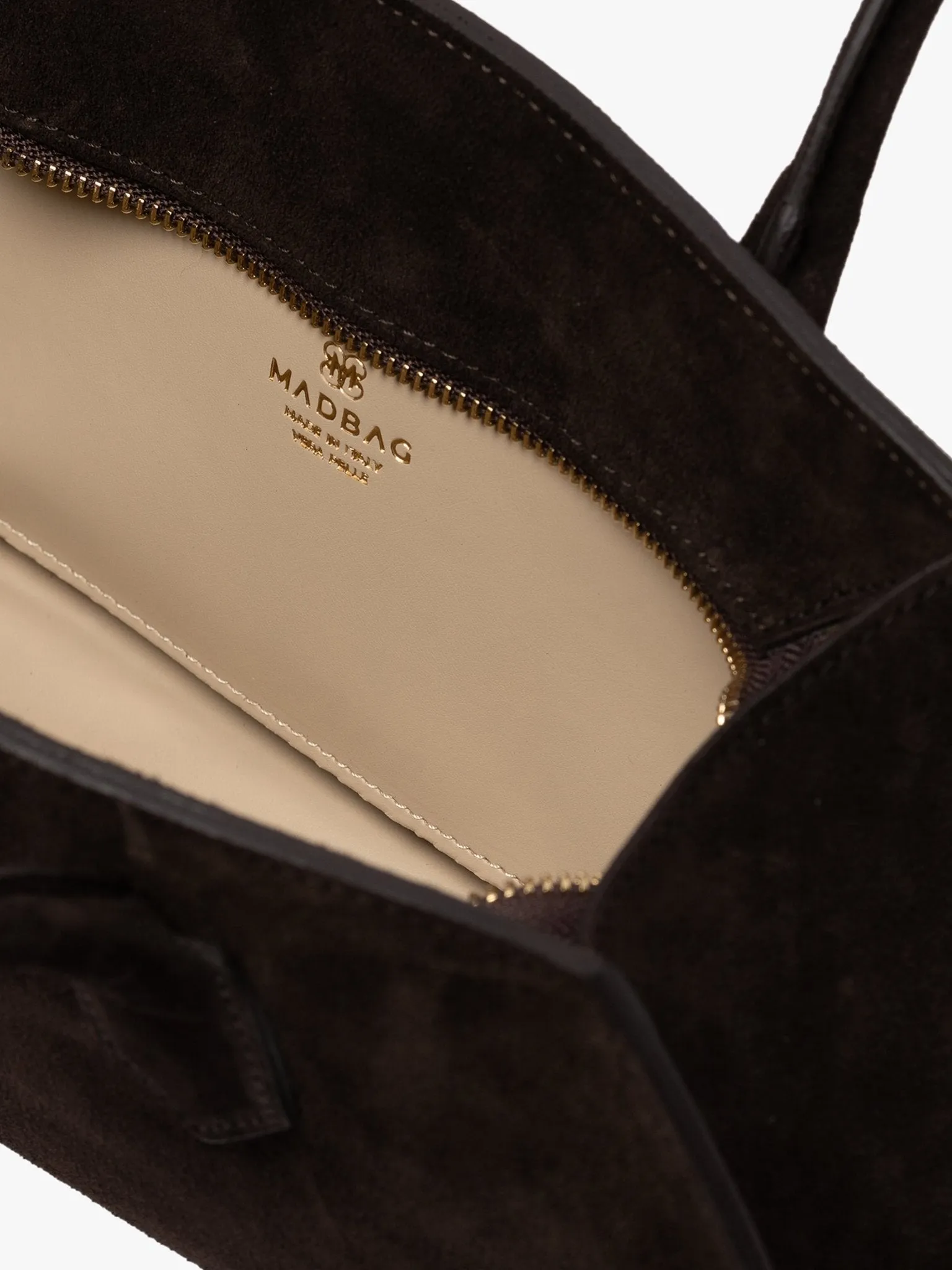 BASSOTTO in Suede Leather Chocolate sold by MADBAG product image thumbnail 4