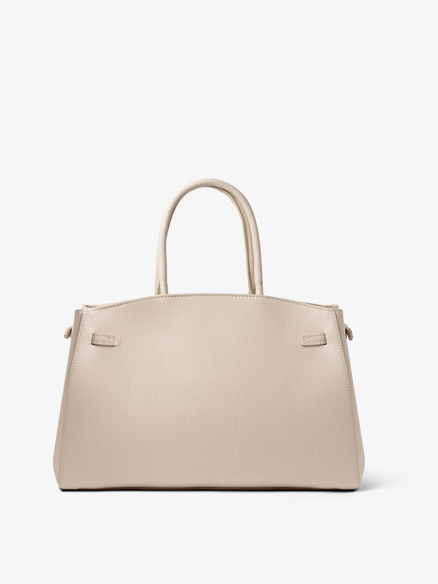 TOTE DIVA in Dollaro Leather Misty Beige sold by MADBAG product image thumbnail 3