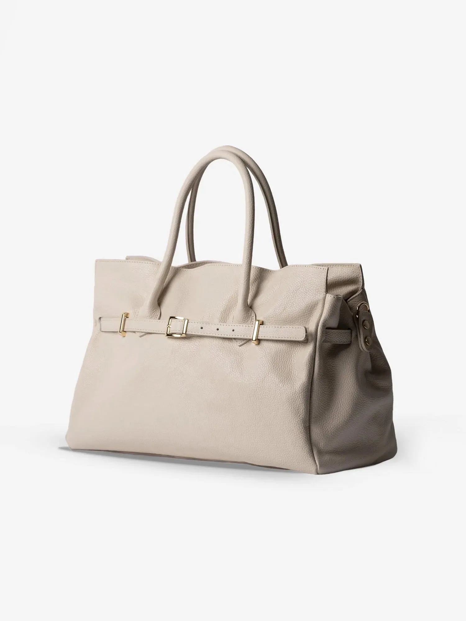 BELLUCCI Tote in Dollar-Grain Leather Cloud Dancer sold by MADBAG product image thumbnail 4