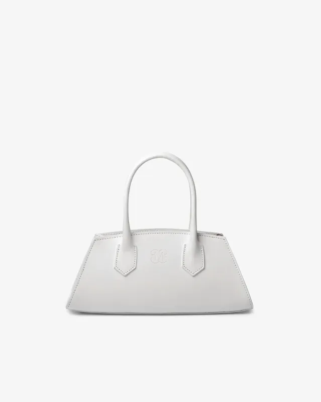 Small Bassotto in Leather Cloud Dancer sold by MADBAG