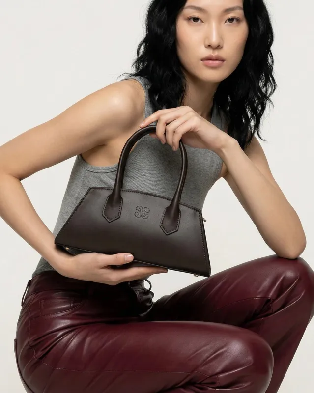 Small Bassotto in Leather Chocolate sold by MADBAG