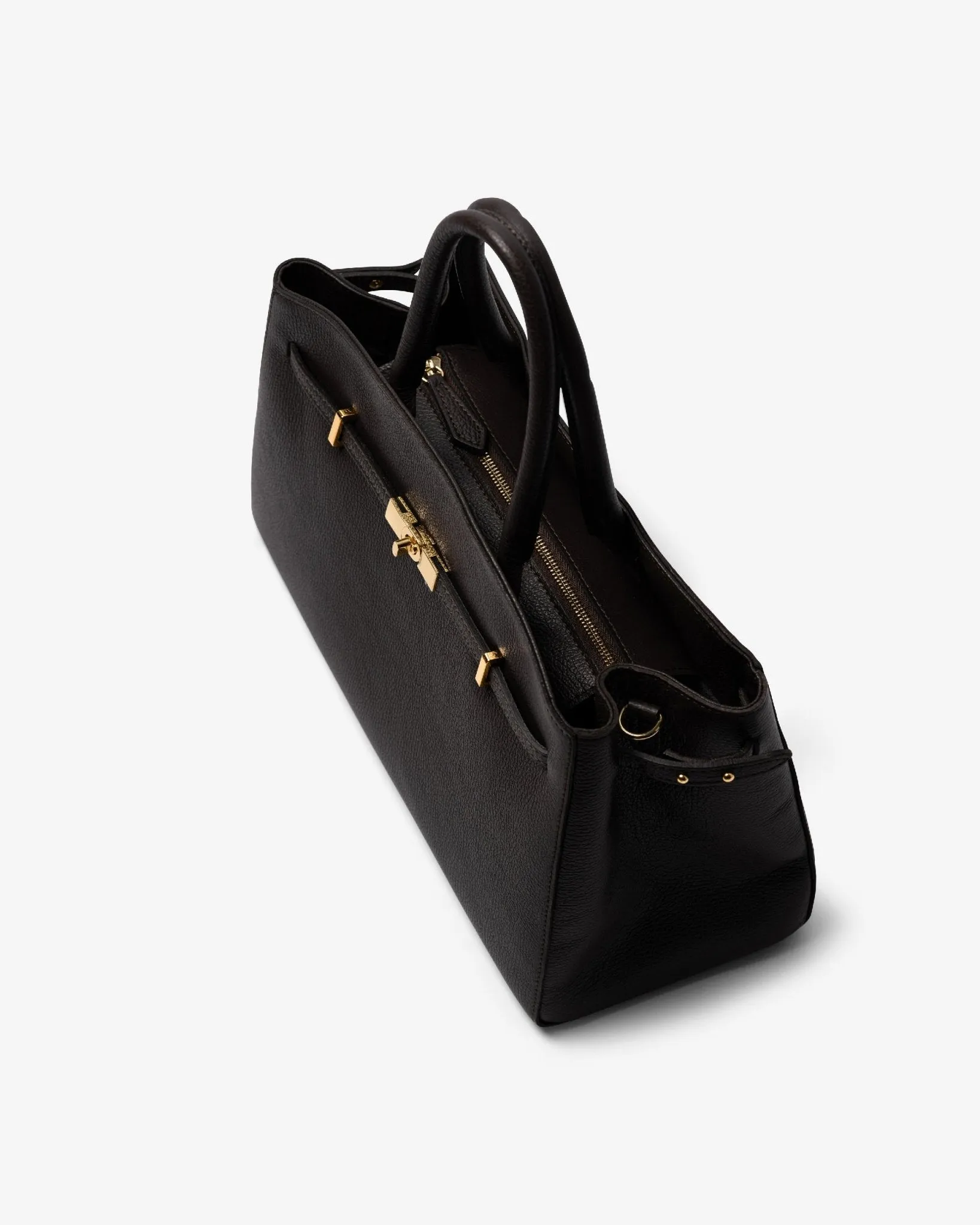 Midi TOTE DIVA in Leather Black sold by MADBAG product image thumbnail 3