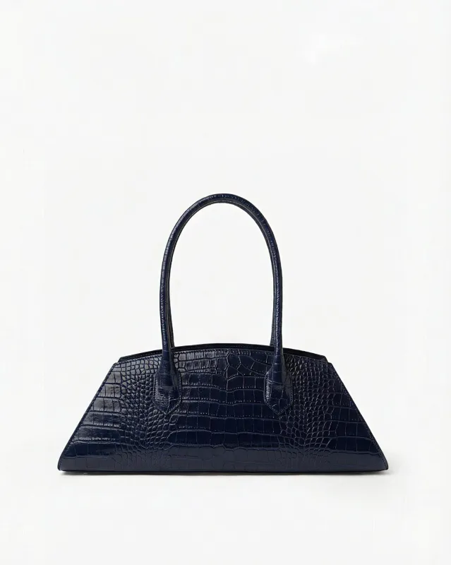 BASSOTTO in Leather Blue Croc sold by MADBAG