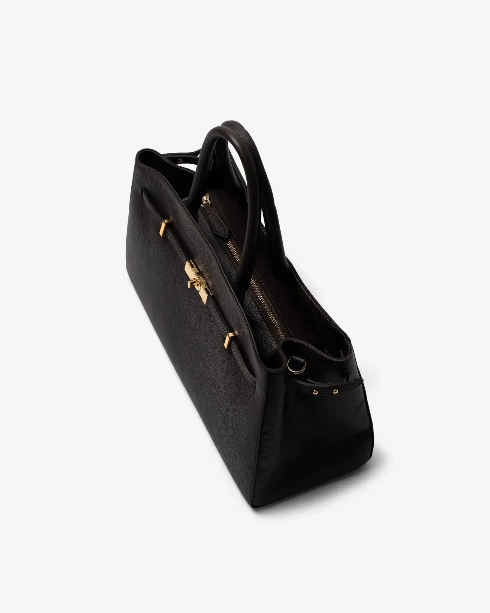 Small TOTE DIVA in Leather Black sold by MADBAG product image thumbnail 3