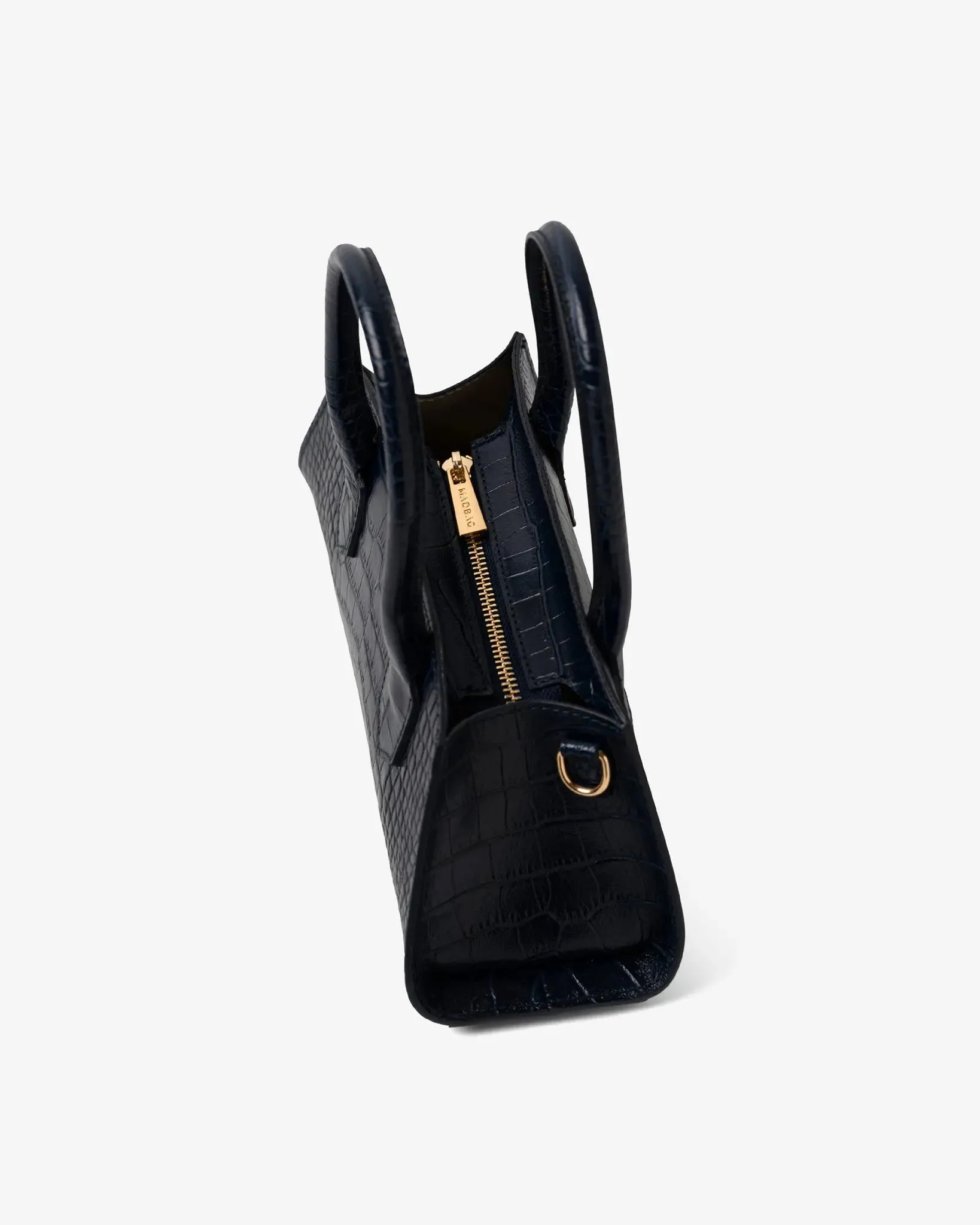 Small Bassotto in Leather Blue Croc sold by MADBAG product image thumbnail 3