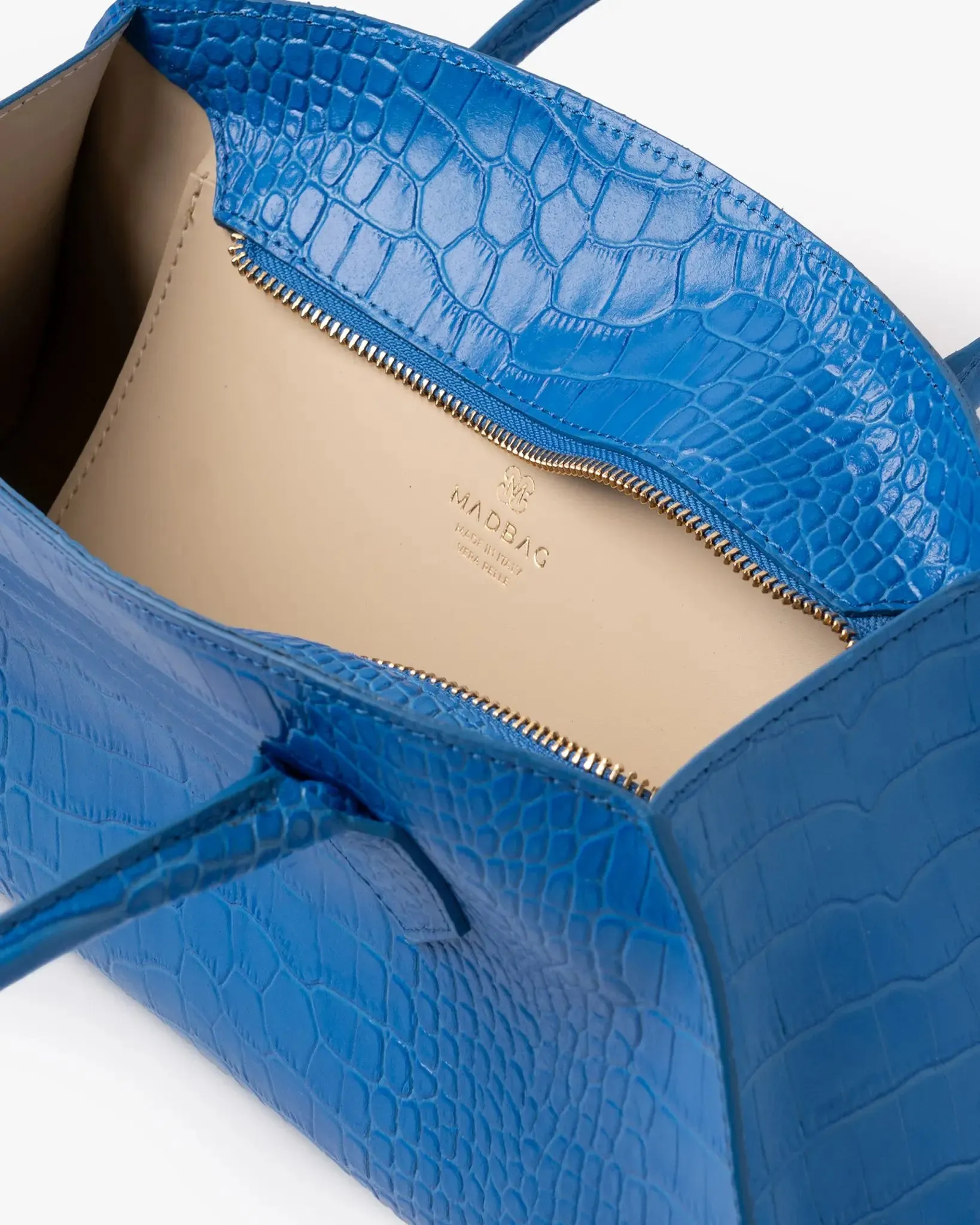 BASSOTTO in Leather Electric Blue Croc sold by MADBAG product image thumbnail 3