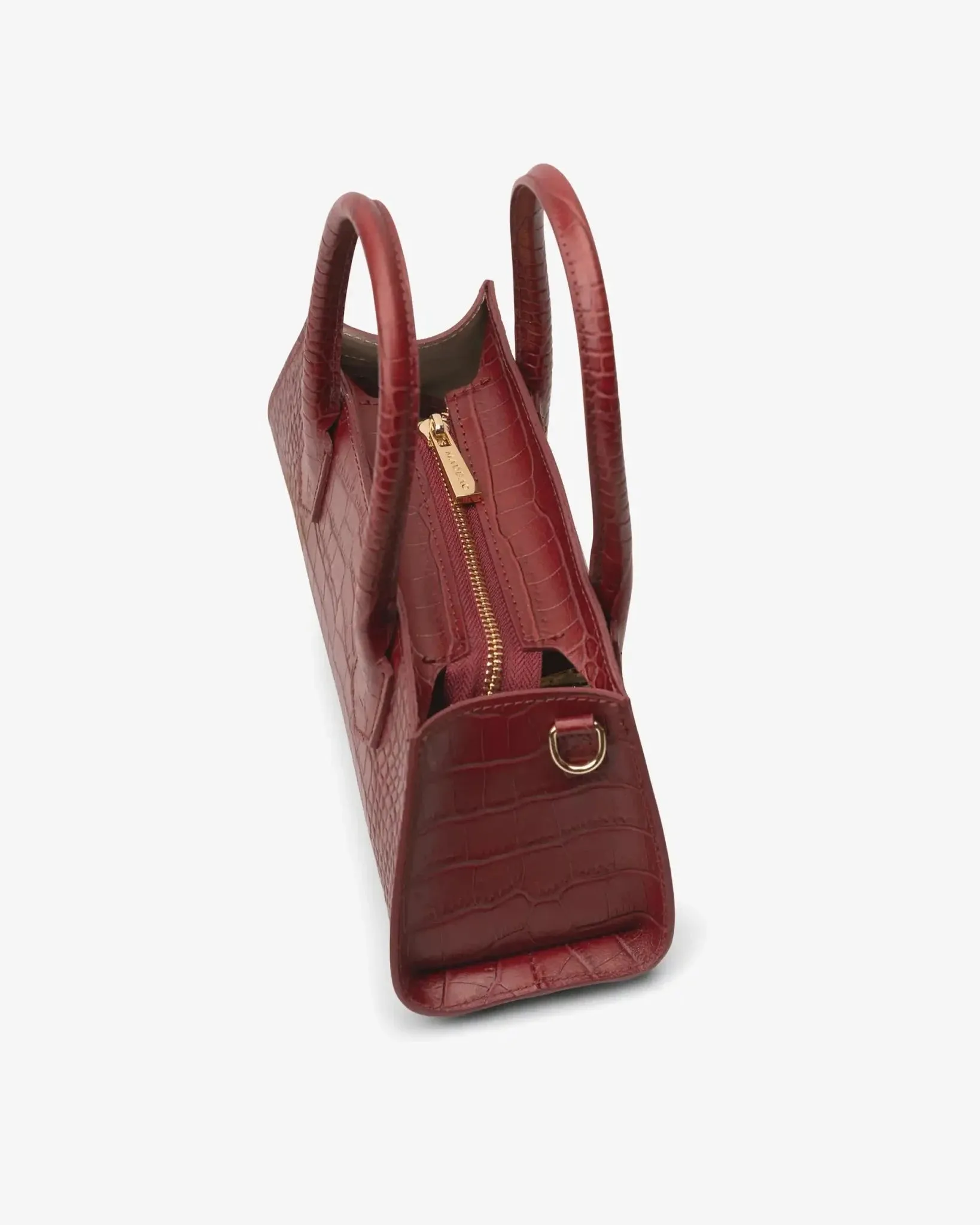 Small Bassotto in Leather Red Croc sold by MADBAG product image thumbnail 4