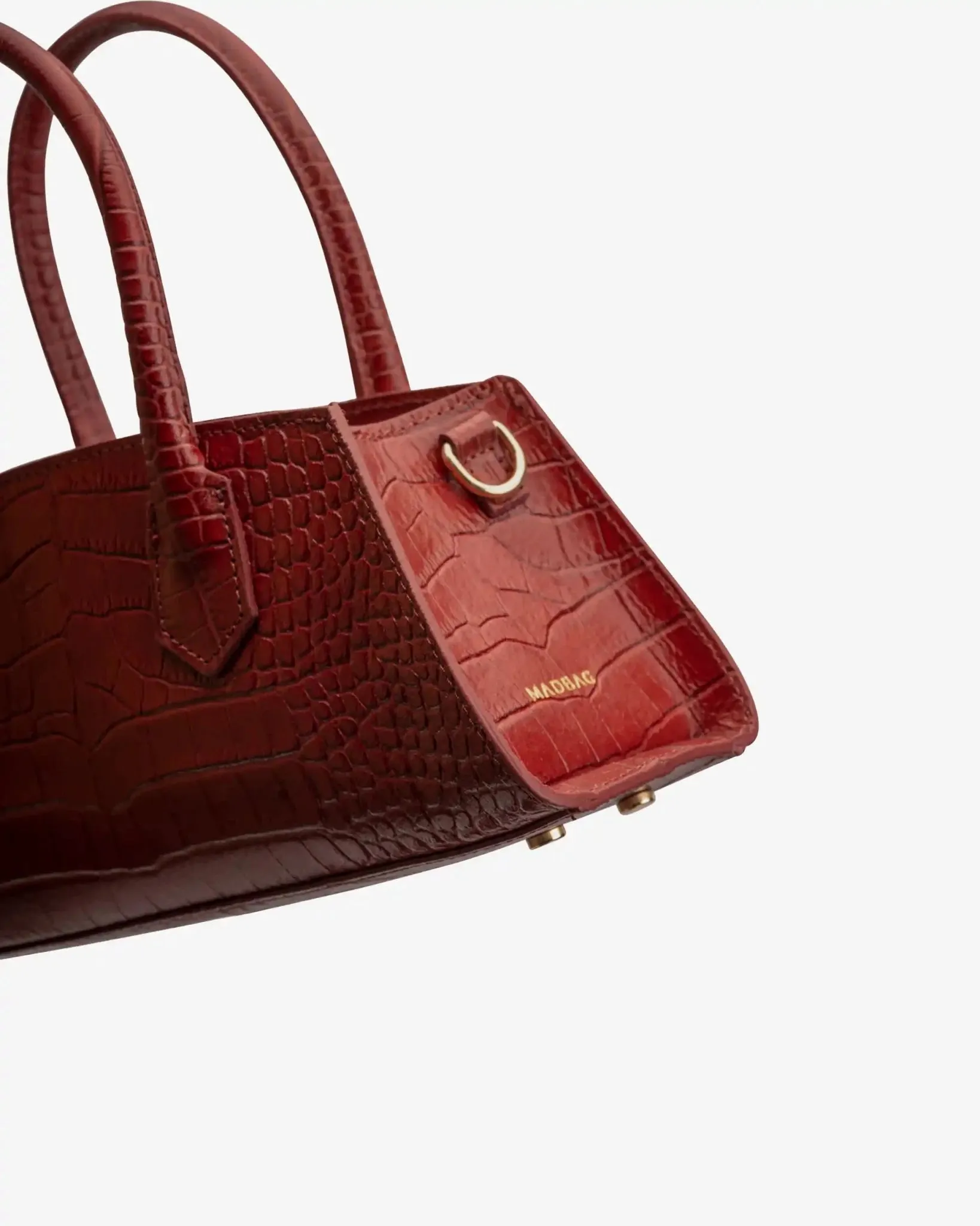 Small Bassotto in Leather Red Croc sold by MADBAG product image thumbnail 5