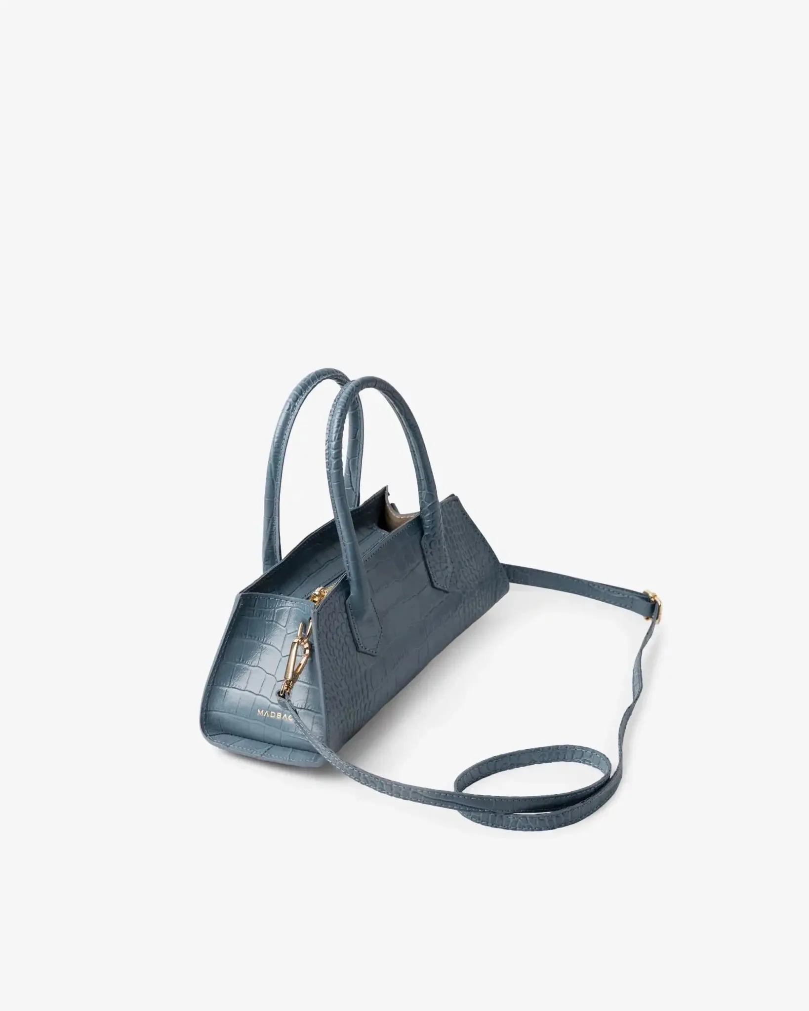 Small Bassotto in Leather Sky Croc sold by MADBAG product image thumbnail 5