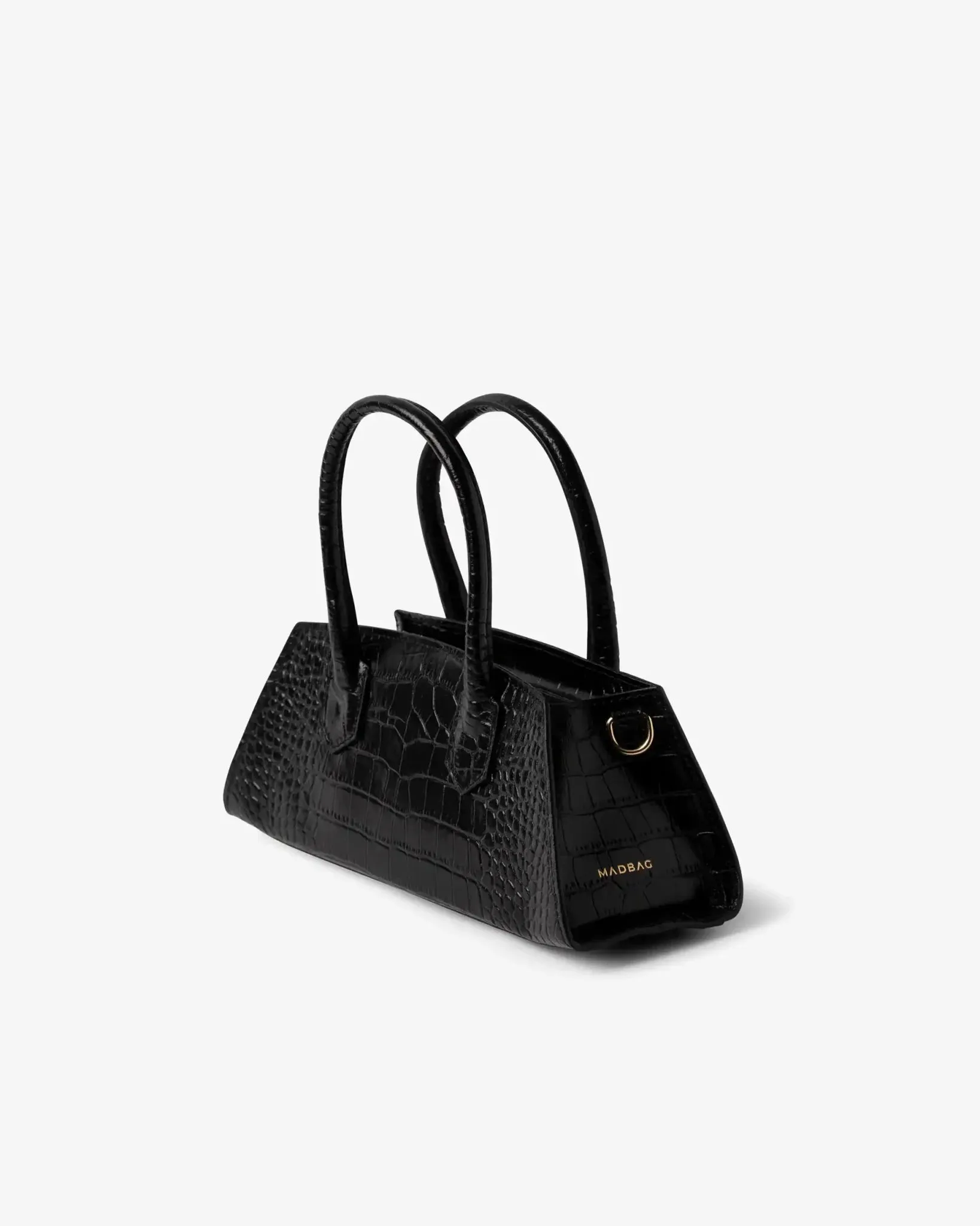 Small BASSOTTO in Leather Black Croc sold by MADBAG product image thumbnail 3