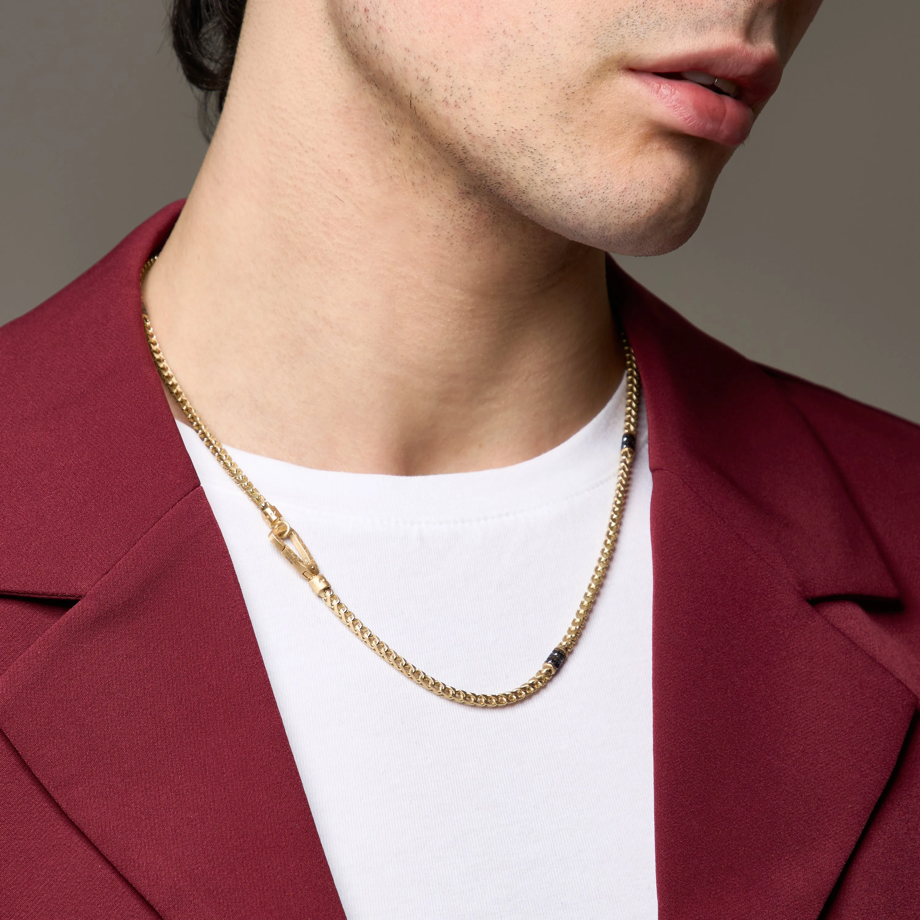 ULYSSES Mesh Chain with Black Diamonds sold by Marco Dal Maso product image thumbnail 2