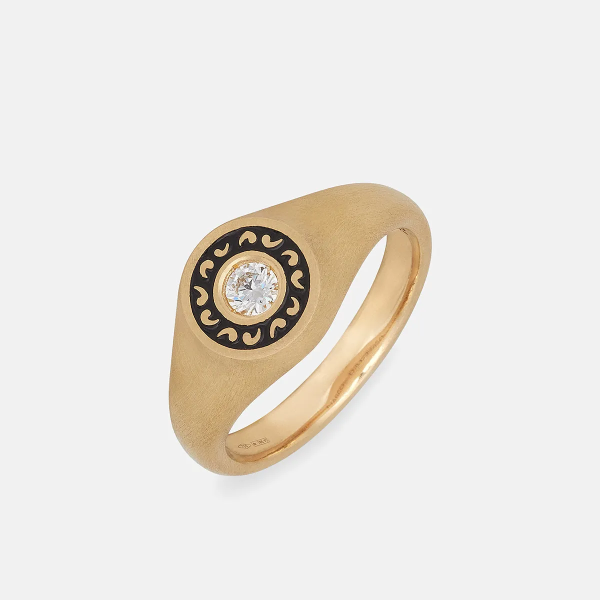 ICON White Diamond Signet Ring sold by Marco Dal Maso