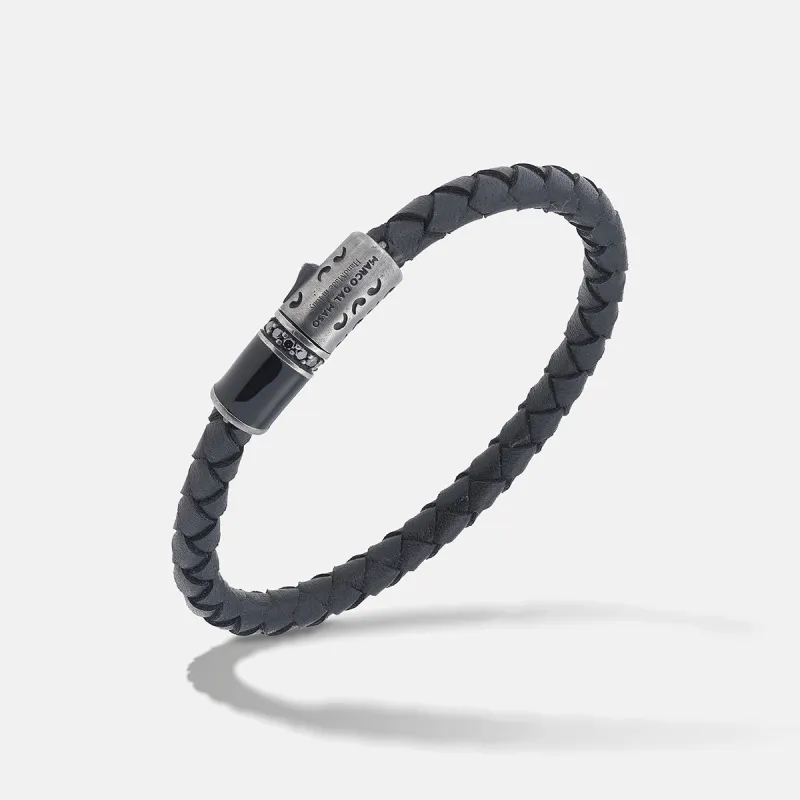 LASH Black Diamond Bracelet with Black Enamel sold by Marco Dal Maso
