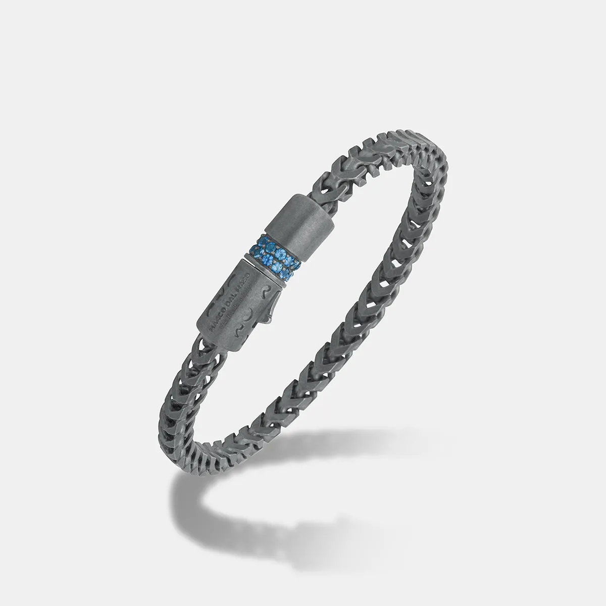ULYSSES 10mm Single Wrap Bracelet With Blue Sapphires Pave sold by Marco Dal Maso