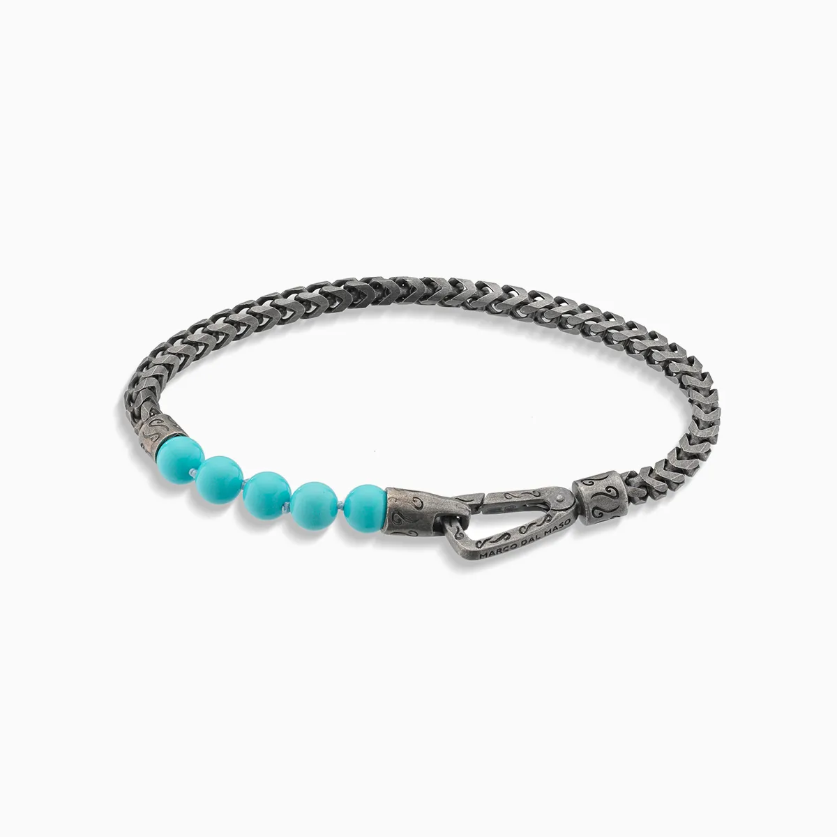 ULYSSES Beaded Turquoise Single Chain Bracelet sold by Marco Dal Maso product image thumbnail 4