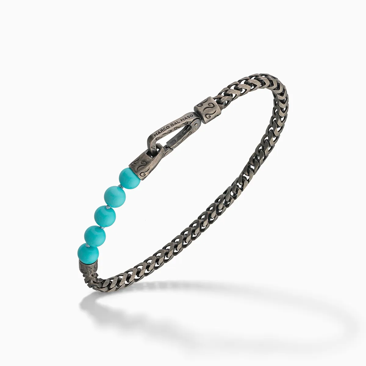 ULYSSES Beaded Turquoise Single Chain Bracelet sold by Marco Dal Maso