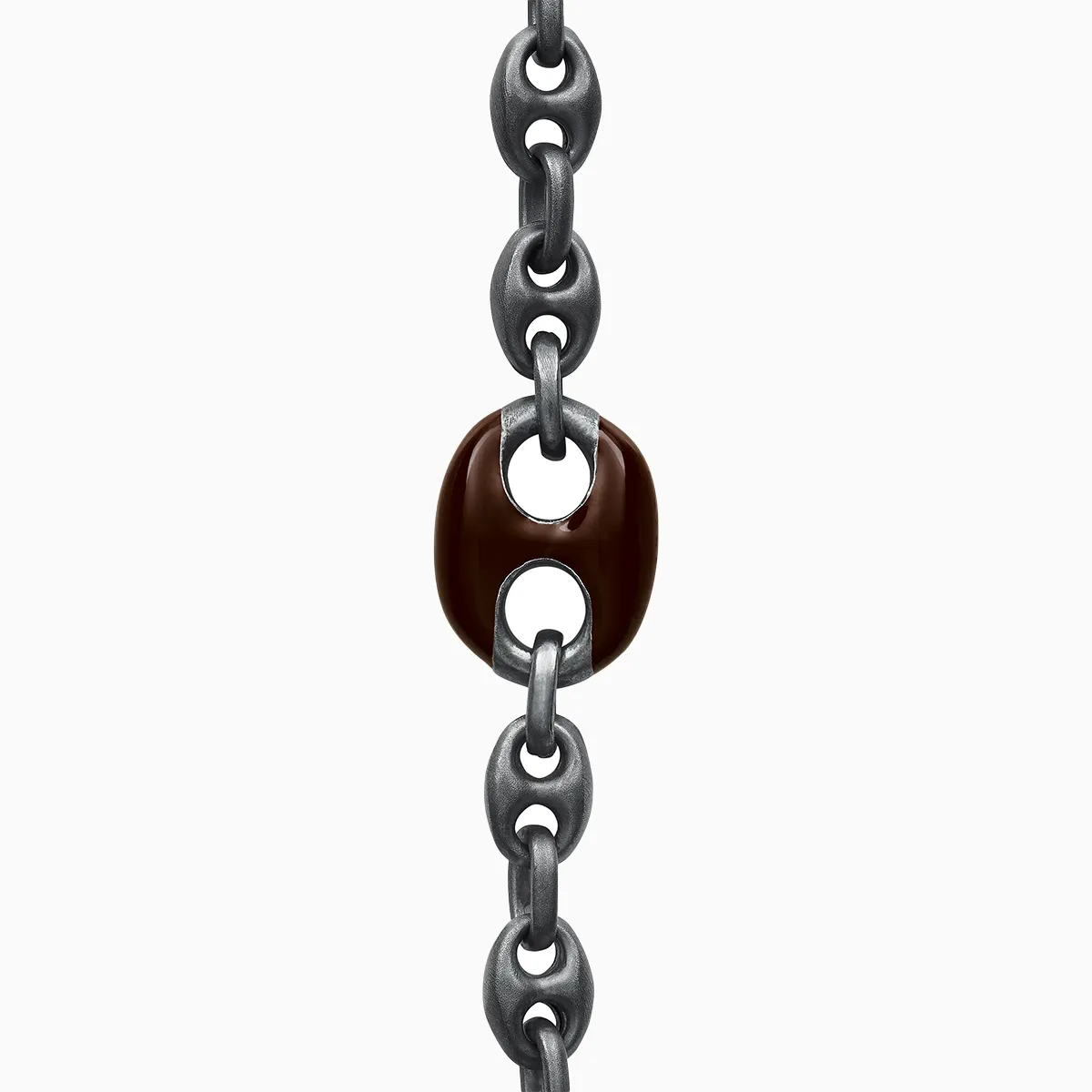 ULYSSES Enamaled Single Marine Chain With Brown Enamel sold by Marco Dal Maso product image thumbnail 3