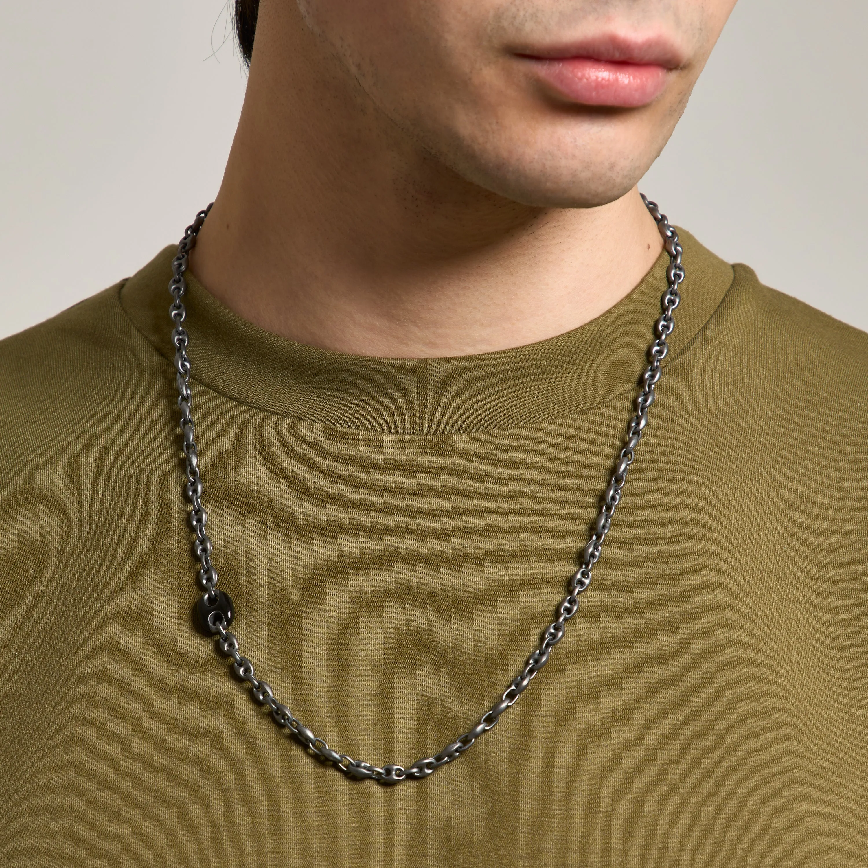 ULYSSES Enamaled Single Marine Chain With Black Enamel sold by Marco Dal Maso product image thumbnail 2