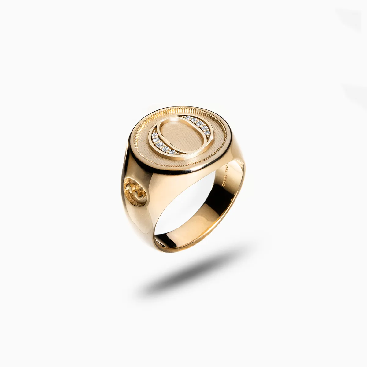 MONETA Vermeil Initial O Ring sold by Marco Dal Maso