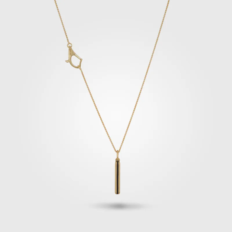 CONTINUUM 18K Yellow Gold And Black Enamel Pendant made by Marco Dal Maso
