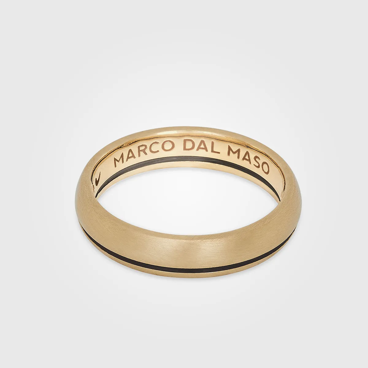 CONTINUUM 18K Yellow Gold & Black Enamel Band sold by Marco Dal Maso product image thumbnail 3