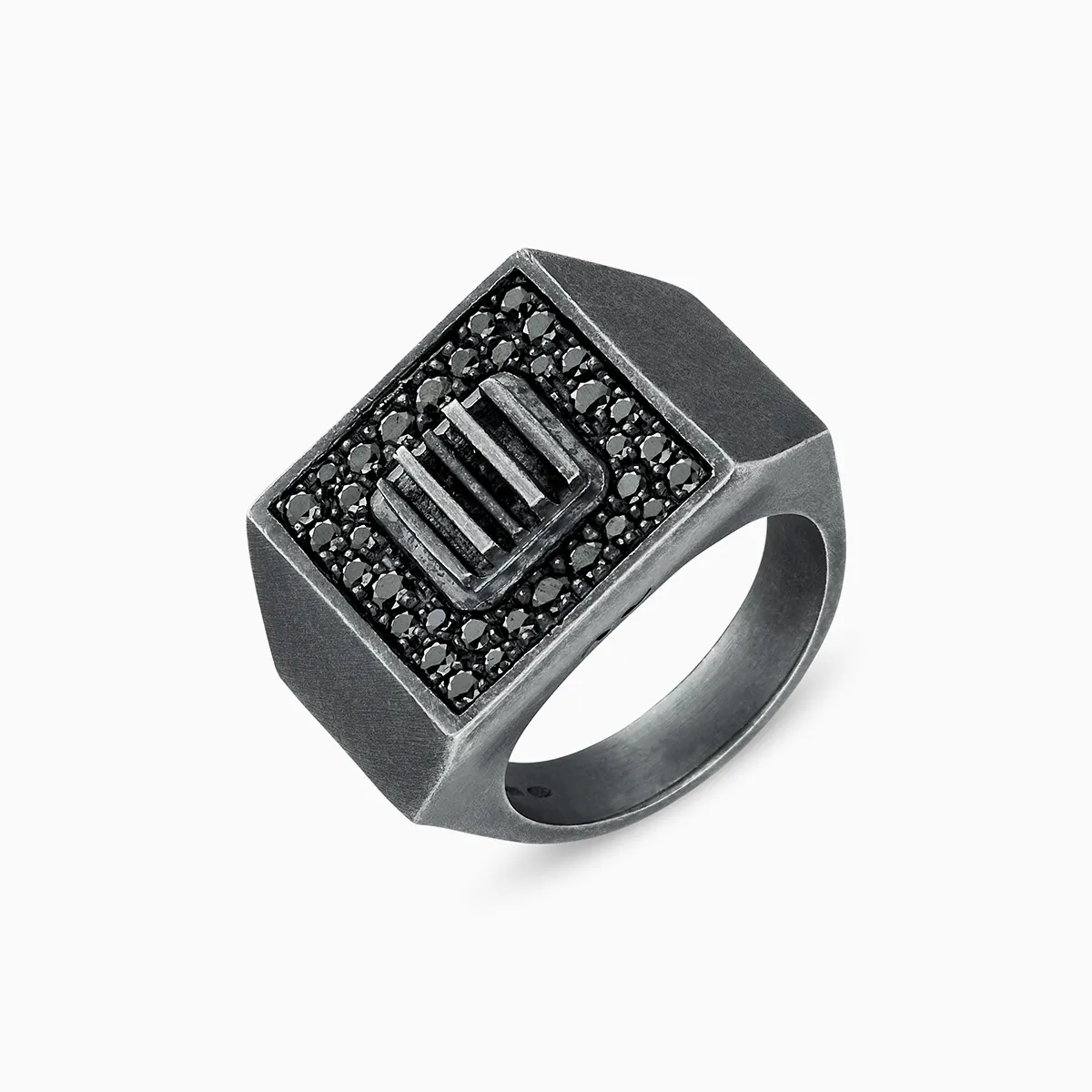 GLADIATOR Ring With Black Diamonds sold by Marco Dal Maso